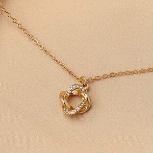 18K Gold Plated Circle Necklace